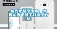 给大家整理出来：除湿机哪个牌子好测评攻略