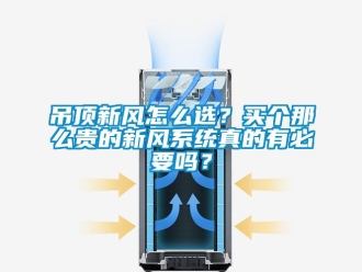 企业新闻吊顶新风怎么选？买个那么贵的新风系统真的有必要吗？