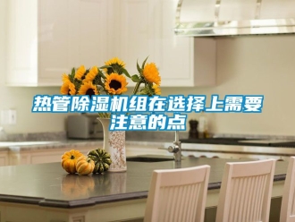 行业新闻热管除湿机组在选择上需要注意的点