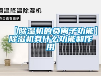 企业新闻【除湿机的负离子功能】除湿机有什么功能和作用