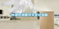 恒温恒湿循环交变试验箱