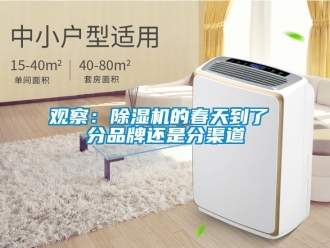 行业新闻观察：除湿机的春天到了 分品牌还是分渠道