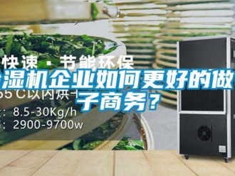 常见问题除湿机企业如何更好的做电子商务？