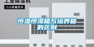 恒温恒湿箱与培养箱的区别