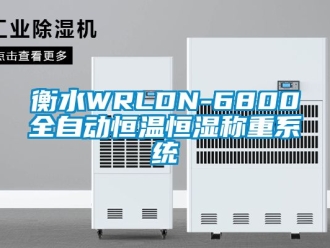 知识百科衡水WRLDN-6800全自动恒温恒湿称重系统