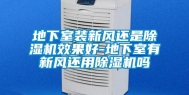 地下室装新风还是除湿机效果好-地下室有新风还用除湿机吗