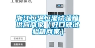 浙江恒温恒湿试验箱供应商家（好口碑试验箱商家）