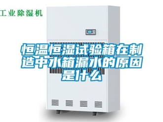 知识百科恒温恒湿试验箱在制造中水箱漏水的原因是什么