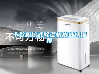 行业新闻十款机械式除湿机优选榜推荐