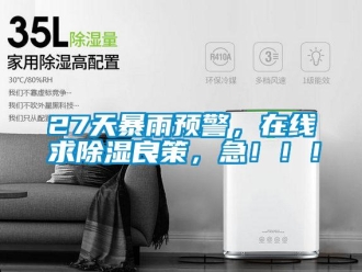 常见问题27天暴雨预警，在线求除湿良策，急！！！