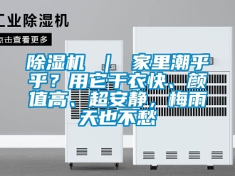 企业新闻除湿机 ｜ 家里潮乎乎？用它干衣快、颜值高、超安静，梅雨天也不愁