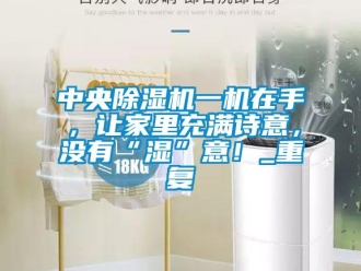 行业新闻中央除湿机一机在手，让家里充满诗意，没有“湿”意！_重复