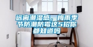 远离潮湿感，梅雨季节防潮防霉这5招你都知道吗