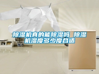 行业新闻除湿机真的能除湿吗 除湿机湿度多少度合适