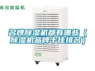 企业新闻名牌除湿机都有哪些（除湿机品牌十佳排名）
