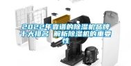 2022年靠谱的除湿机品牌十大排名 解析除湿机的重要性