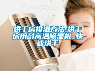 行业新闻烘干房排湿方法,烘干房用耐高温除湿机_快速烘干
