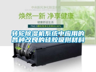 知识百科转轮除湿机系统中应用的各种改良的硅胶吸附材料