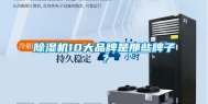 除湿机10大品牌是那些牌子？