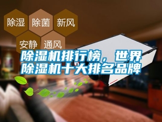 企业新闻除湿机排行榜，世界除湿机十大排名品牌