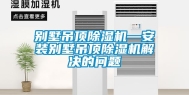 别墅吊顶除湿机—安装别墅吊顶除湿机解决的问题