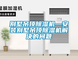 企业新闻别墅吊顶除湿机—安装别墅吊顶除湿机解决的问题