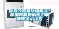 你真的需要除湿机吗？聊聊我碰到的烦心事和除湿小技巧