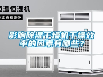 知识百科影响除湿干燥机干燥效率的因素有哪些？