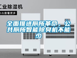 行业新闻全面推进厕所革命，公共厕所智能除臭机不能少