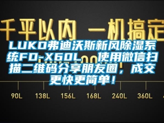 企业新闻LUKO弗迪沃斯新风除湿系统FD-X60L  使用微信扫描二维码分享朋友圈，成交更快更简单！