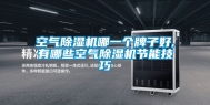 空气除湿机哪一个牌子好,有哪些空气除湿机节能技巧