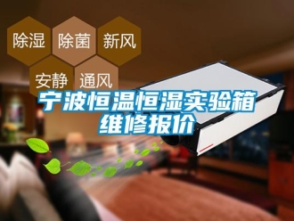 知识百科宁波恒温恒湿实验箱维修报价