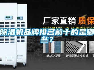 企业新闻除湿机品牌排名前十的是哪些？