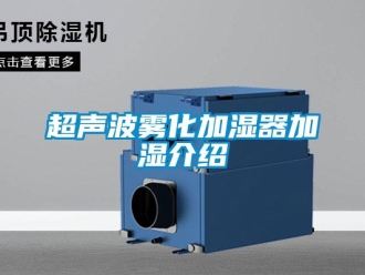 企业新闻超声波雾化加湿器加湿介绍