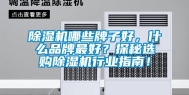 除湿机哪些牌子好，什么品牌最好？探秘选购除湿机行业指南！