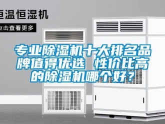 企业新闻专业除湿机十大排名品牌值得优选 性价比高的除湿机哪个好？