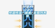 恒温恒湿一体机 返回列表页