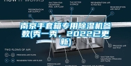 南京手套箱专用除湿机参数(秀一秀，2022已更新)
