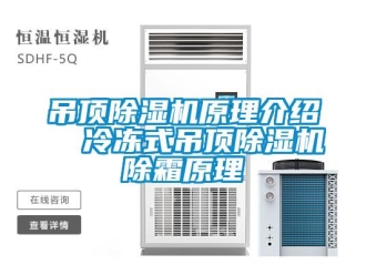 行业新闻吊顶除湿机原理介绍  冷冻式吊顶除湿机除霜原理
