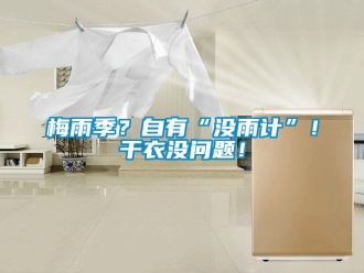 常见问题梅雨季？自有“没雨计”！干衣没问题！