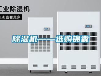 行业新闻除湿机——选购锦囊