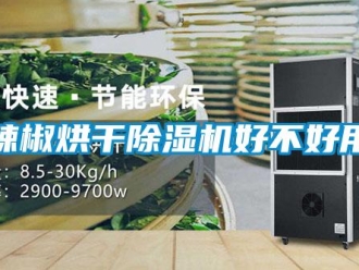 行业新闻辣椒烘干除湿机好不好用