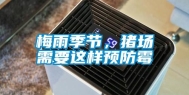 梅雨季节，猪场需要这样预防霉