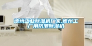 德州工业除湿机厂家,德州工厂用防潮除湿机