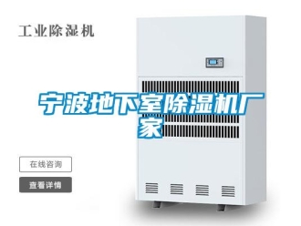 企业新闻宁波地下室除湿机厂家