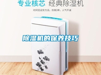 企业新闻除湿机的保养技巧