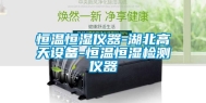 恒温恒湿仪器-湖北高天设备-恒温恒湿检测仪器
