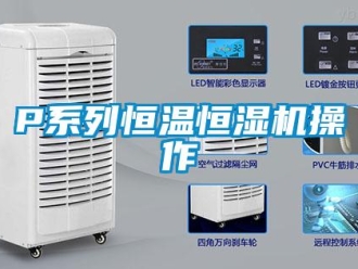 常见问题P系列恒温恒湿机操作