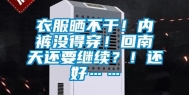 衣服晒不干！内裤没得穿！回南天还要继续？！还好……