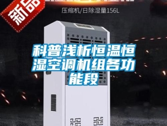 知识百科科普浅析恒温恒湿空调机组各功能段